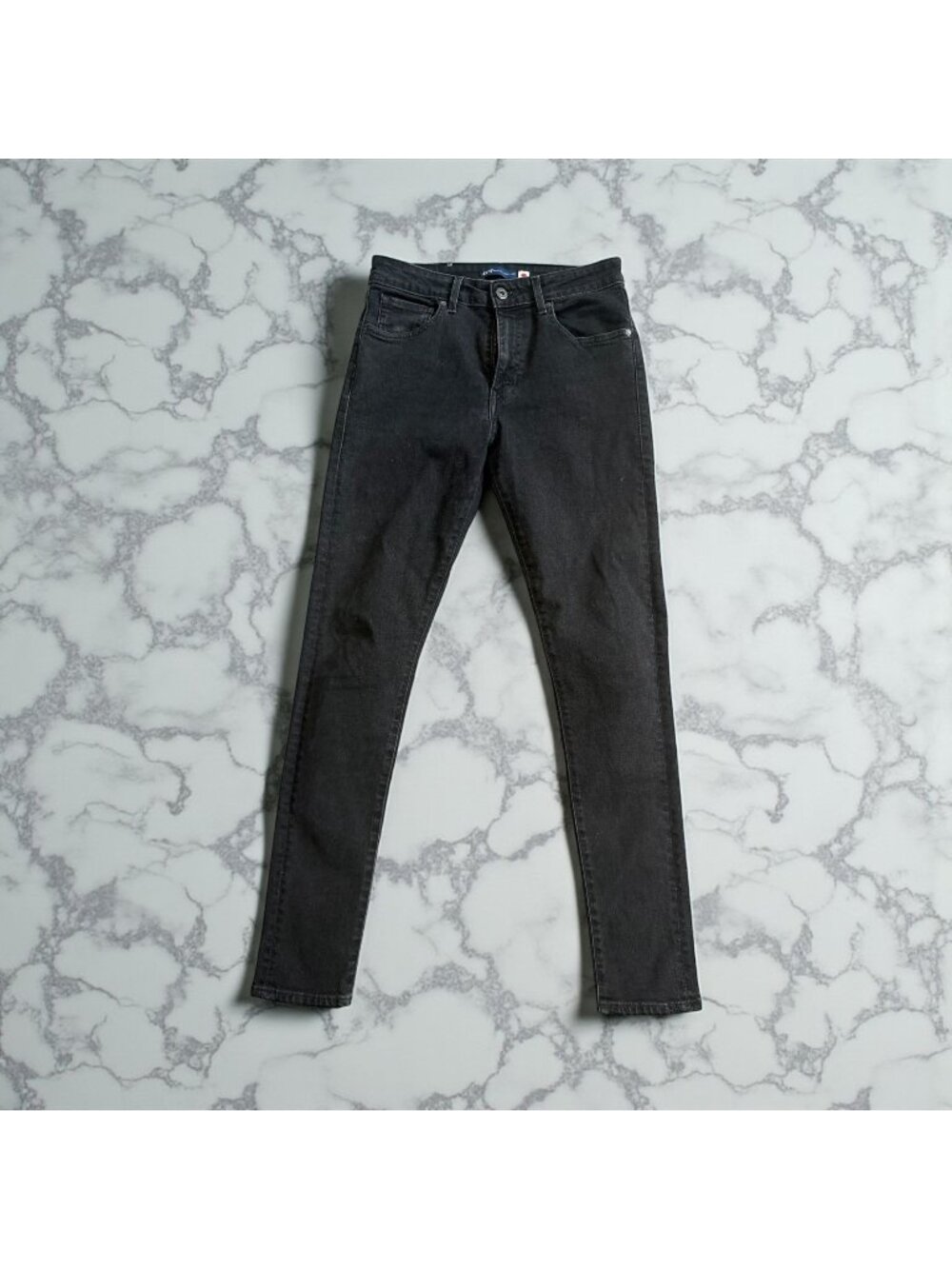 HUDSON Women's Natalie Black Midrise Super Skinny Ankle Jeans Size 33